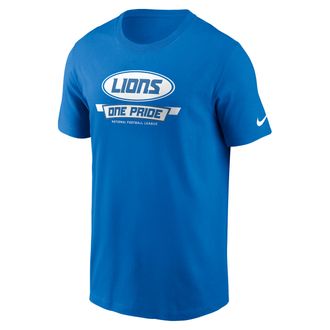 Nike Detroit Lions Local Essential Nike Mens NFL T-Shirt in Blue | N19945A9J-7MT
