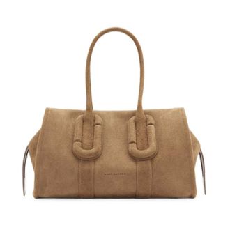 Marc Jacobs The Carryall Babe City Hairy Suede Tote Bag - Dames - Tassen - Beige - Maat: ONE Size Su&egrave;de