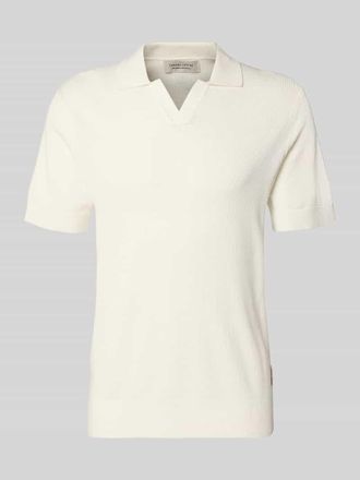 Casual Friday Casual Friday Regular Fit Strick-Poloshirt mit Strukturmuster Modell MOSVIK in Offwhite, Gr&ouml;&szlig;e XXL