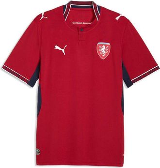 Puma Czechia 2026 Home Jersey Dark Cherry PUMA Navy 783252-01