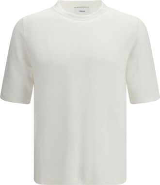 Lardini Linen-Cotton Blend T-Shirt - White
