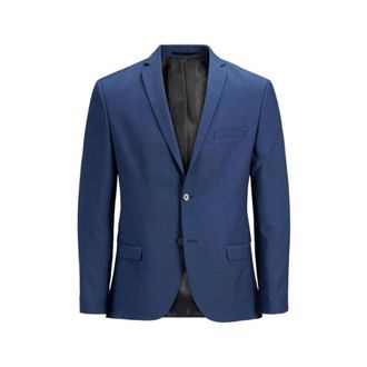 Jack & Jones Slim Fit Blazer Medieval Blue - Heren - Blazers - Blauw - XL - Polyester - Jassen
