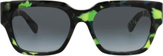 Chlo&eacute; Square-Frame Recycled Acetate Sunglasses