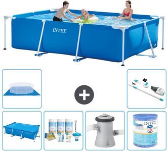Intex Piscina Con Estructura Rectangular - 300x200x75 Cm - 7-piezas S30226