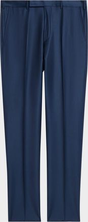 Ermenegildo Zegna Men & apos;s Trofeo Wool Slim Flat-Front Pants