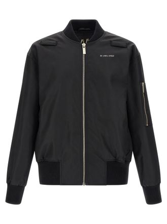 44 Label Group Black Logo Bomber Jackets