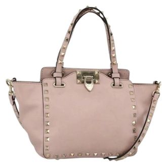 Valentino Pre-owned Vintage Handtas - Dames - Pre-owned - Roze - Maat: ONE Size Leer