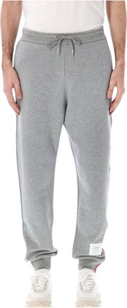 Thom Browne Broeken, Heren, Grijs, S, Trainingsbroeken in Classic Loopback