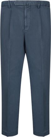 Dell'Oglio Pant 1P Cover Stretch - Heren - Nette broeken - Blauw - XL - Leer - Broeken