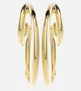 Jennifer Fisher Double Baby 10kt gold-plated hoop earrings