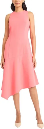 Maggy London Scuba Crepe Sleeveless Midi Dress