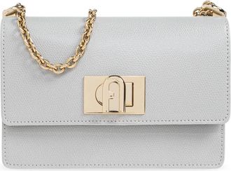Furla 1927 Mini Schoudertas - Dames - Schoudertassen - Grijs - ONE Size - Leer - Tassen