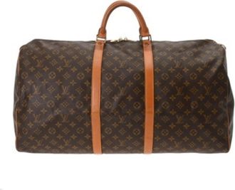 Louis Vuitton Brown Monogram Canvas Boston Bag (Pre-Owned)