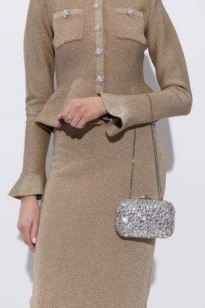 Jimmy Choo London Cloud Clutch, Womens, Silver