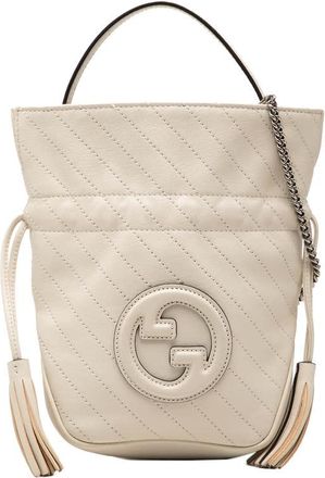 Gucci Pre-owned Gucci Mini Diagonal Stitched Calfskin Blondie Bucket Bag Ladies PP6GOVSK5YW8JFWQ