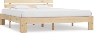 vidaXL Vidaxl - Estructura De Cama Sin Colch&oacute;n Madera Maciza De Pino 180x200 Cm