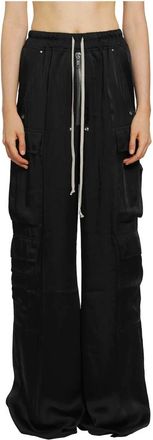 Rick Owens Broeken, Dames, Zwart, S, Cargo Belas