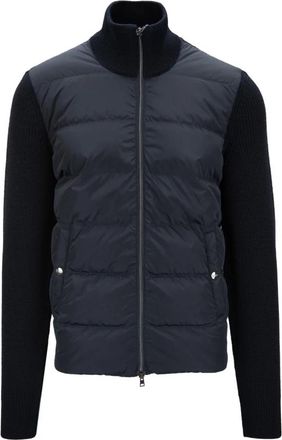 Herno Heren Rits Jas - Heren - Gewatteerde jassen - Blauw - S - Wol - Jassen
