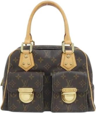 Louis Vuitton Pre-owned Monogram Handbag - Dames - Vintage Handtas - Bruin - ONE Size - Vintage
