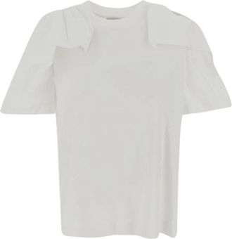 Alexander McQueen Katoenen T-shirt - Dames - T-shirts - Wit - S - Katoen - Tops