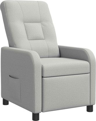 vidaXL Recliner Gris Nube Tela Vidaxl