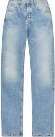 The Attico Logo Embroidered Distressed Jeans