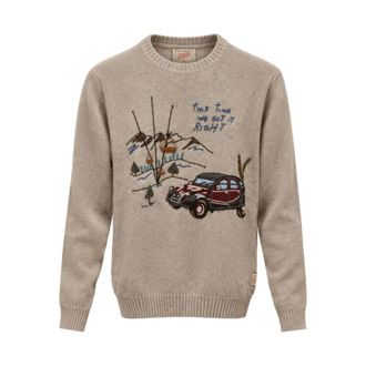 Bob Jersey de cuello redondo - Knitwear - Hombre - Beige - XL