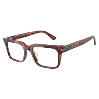 Emporio Armani Vierkant Optisch Montuur - Heren - Accessoires - Rood - Maat: 53 MM