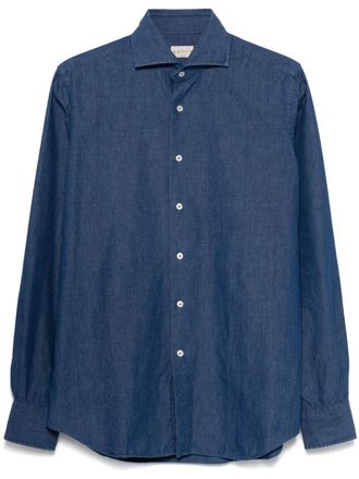 Xacus cotton shirt - men - Cotton - 44 - Blue