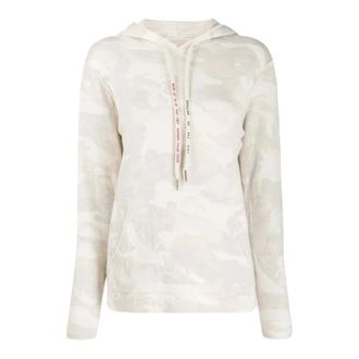 Zadig&Voltaire Nea Camo Hoodie - Dames - Sweatshirts & Hoodies - Beige - Maat: XS Katoen