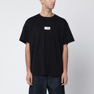 Maison Margiela Black T-shirt with Numeric Signature patch