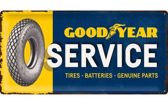 Jelmoli-Shop Wanddekoobjekt »Nostalgic Art Goodyear Service 25 x 50 cm, Metall«