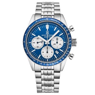 Revue Thommen Aviator Chronograph Automatic Blue Dial Mens Watch 17000.6135