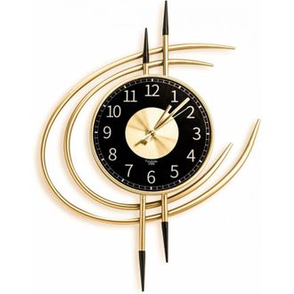 OEM Reloj Grande Dorado, Dise&ntilde;o Moderno Xxl 54cm, Reloj De Pared Gigante Silencioso Sin Tictac, Reloj De Pared De Metal Original Para La Decoraci&oacute;n De La 