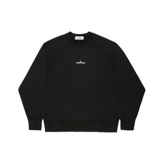 Stone Island Crew Neck Sweatshirt - male - Stone Island - Sweatshirts - Black - M - Sweatshirts & Hoodies