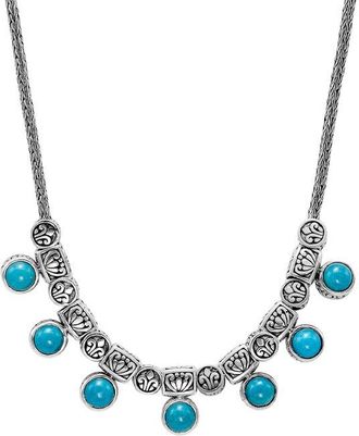 Samuel B. Silver 5.95 Ct. Tw. Turquoise Necklace