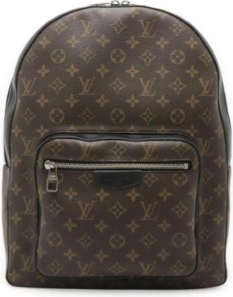 Louis Vuitton Pre-owned Josh Monogram Macassar Rugzak - Dames - Vintage Rugzakken - Bruin - ONE Size - Leer - Vintage