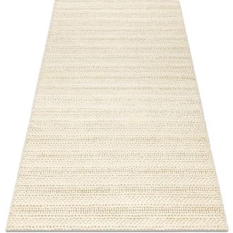 RugsX Alfombra De Lana Tahar 99002b Crema - Tejida A Mano Bucle, L&iacute;neas Beige 120x180 Cm