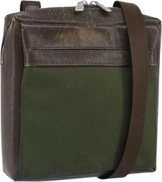 Louis Vuitton Pre-owned Vintage Cross Body Bag - Dames - Vintage Schoudertas - Groen - ONE Size - Leer - Vintage