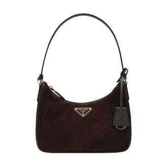 Prada Borsa a Spalla - female - Prada - Shoulder Bags - Brown - ONE SIZE - Bags