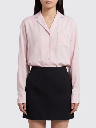 Sportmax Camicia relaxed fit in raso con colletto alla cubana