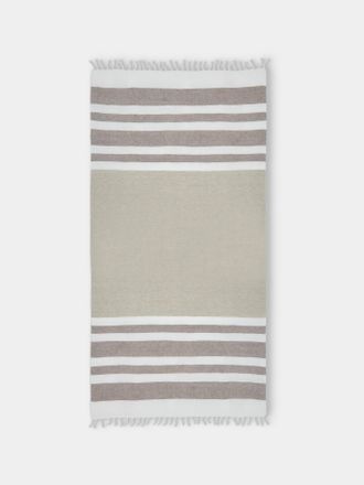 Brunello Cucinelli Linen Striped Throw (76in/1.9m)