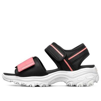 Skechers (WMNS) Skechers DLites 1.0 Sandals Black/Pink 119239-BKPK