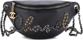 Chanel Marsupio in pelle di vitello con catena - Nero