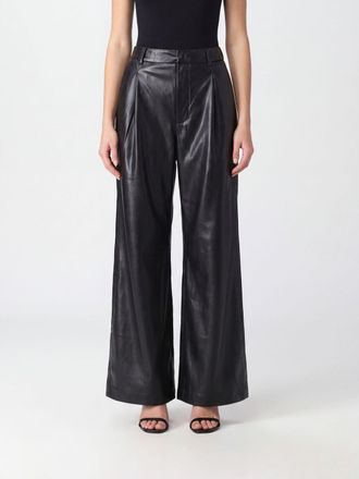 Andamane Pantaloni baggy Sasha a vita alta in pelle sintetica