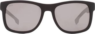 HUGO BOSS Silver Square Mens Sunglasses BOSS 1568/S 0003/T4 55