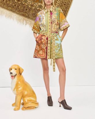 Alemais Clemenza Spliced Mini Dress In Multi