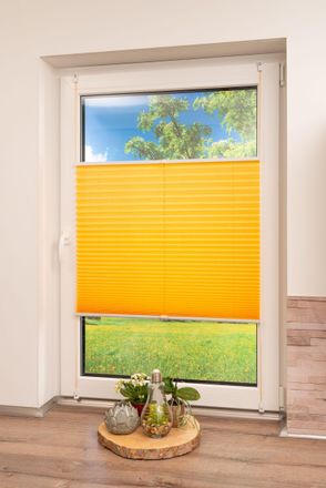 K-Home Plissee &raquo;Klemmfix Pisa&laquo; Lichtschutz ohne Bohren verspannt Crushed-Optik