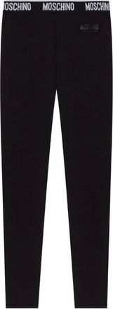 Moschino Leggings con banda logo - Nero