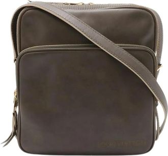 Louis Vuitton Pre-owned Cross Body Bags, female, Brown, Size: ONE SIZE Pre-owned Trott Leather Shoulder Bag